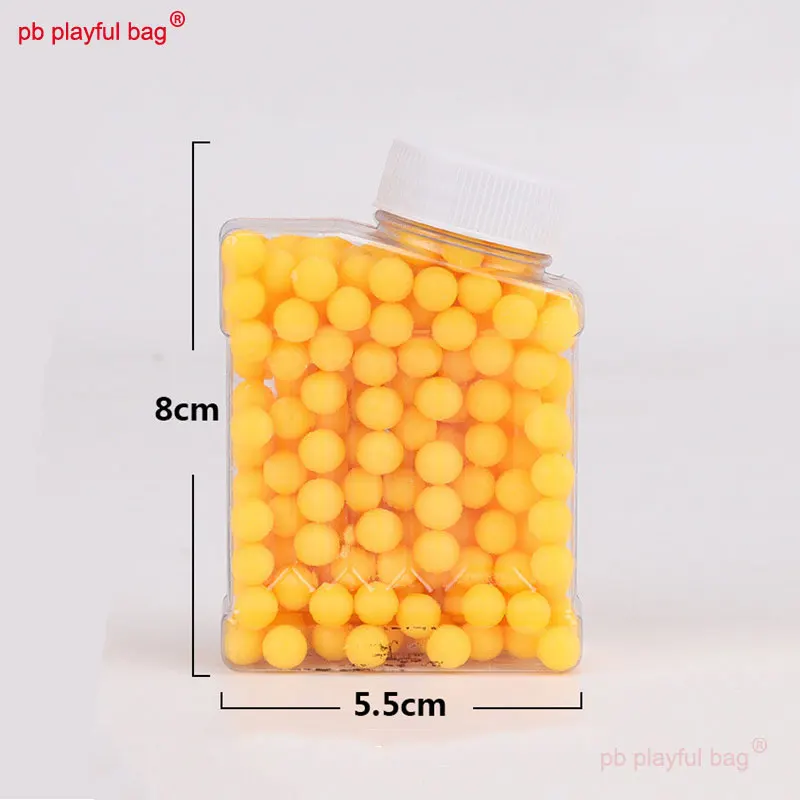 Outdoor Sports Bottled Soft Bullets 6MM 7-8MM Soft Rubber Bullet Children's Toy Accessories Adult CS Game Party Gift IG91