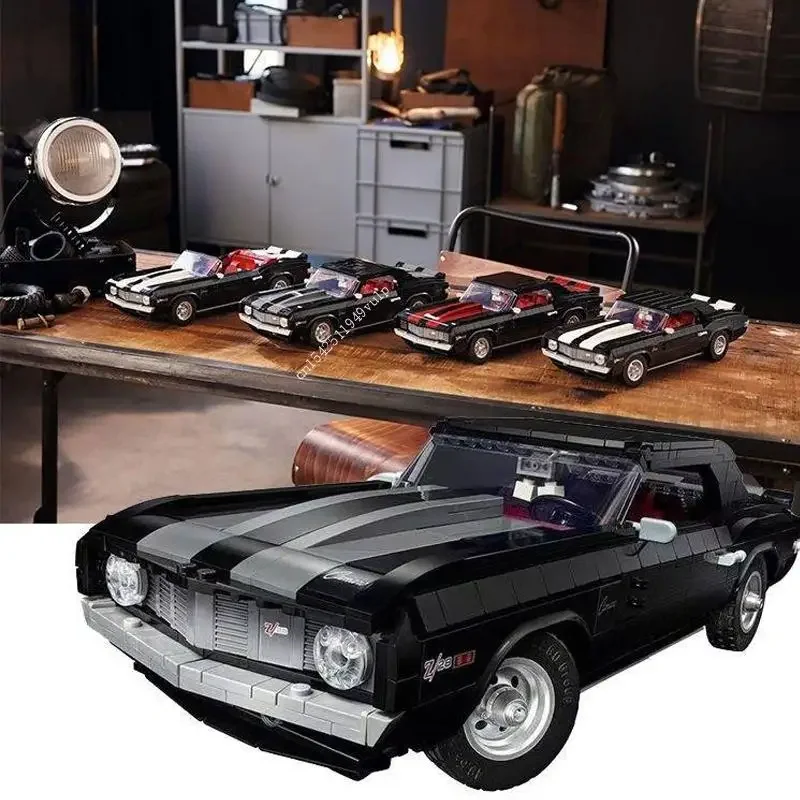 

NEW MOC Chevroleted Camaro Z28 Set Compatible 10304s High-tech Toy Vehicles Models Kit Building Blocks for Adults 1456pcs Gift