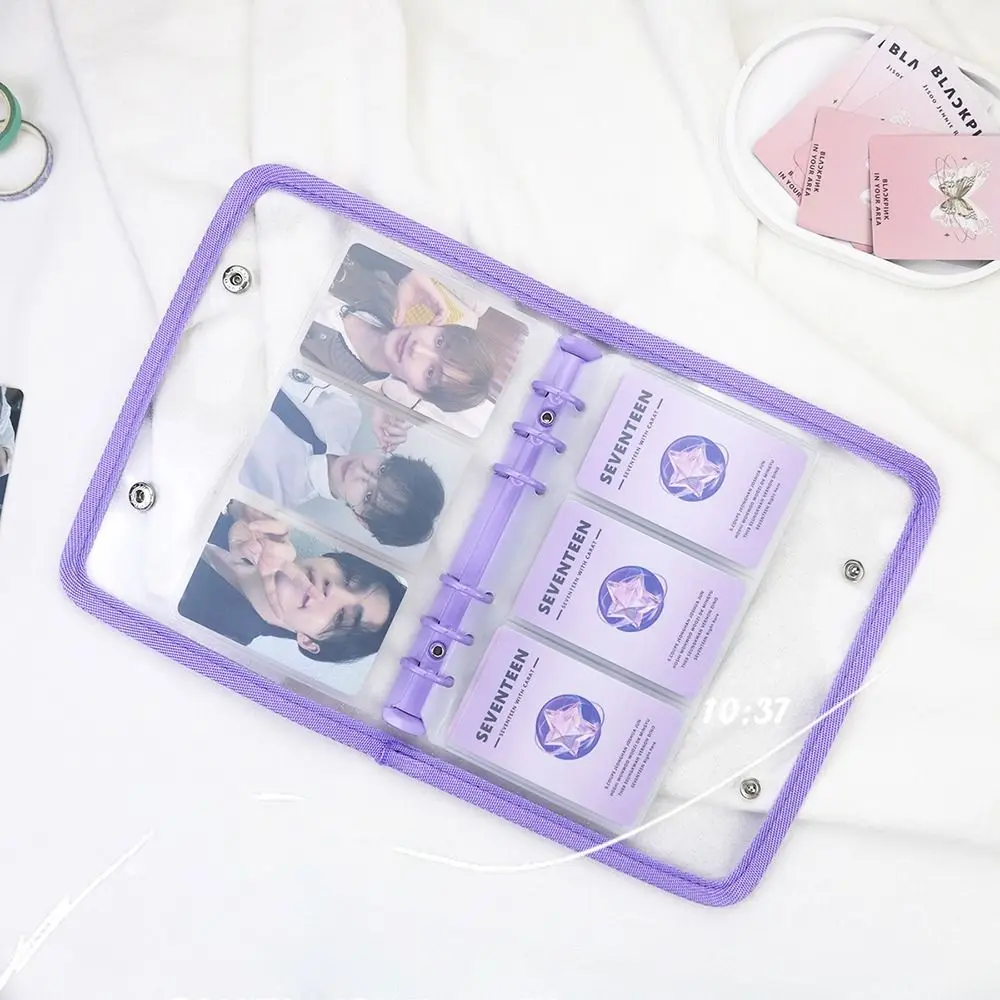 Train Ticket Mini Storage Album Cover Cute Waterproof Photo Card Holder PVC Without Inner Pages Photocards Collect Book Girl