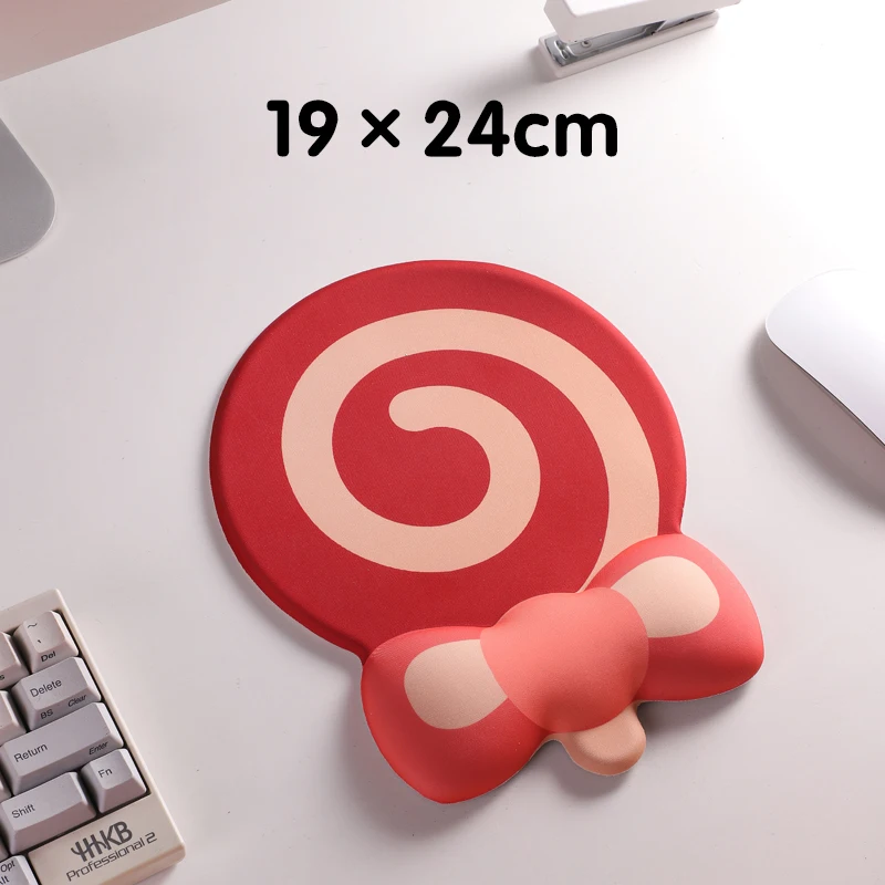 Lollipop Silicone Wrist Mouse Pad Memory Foam Keyboard Hand Rest Office Mouse Pad Cute Girls