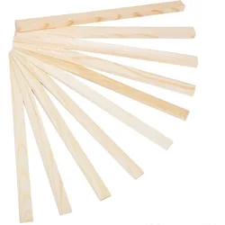 10Pcs Pottery Teaching Stick 5 Size Wooden Rolling Mud Stick Wooden Ceramic Stick Clay Pottery Modeling Tool for Fixed Clay