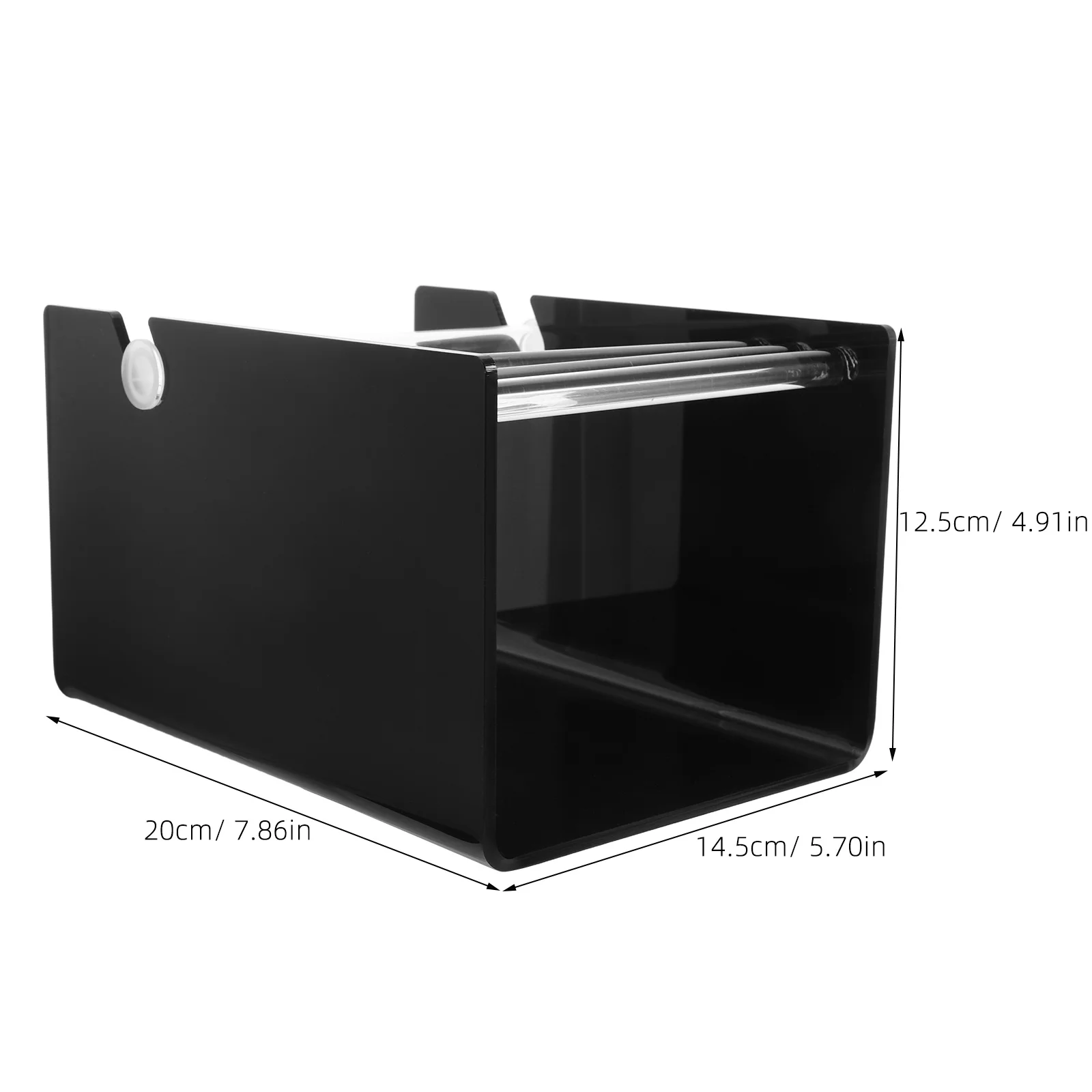Aufkleber-Rollenhalter, Ständer, verstellbarer Acryl-Organizer für Büro, Basteln, Etiketten, Abgabescheiben, Aufbewahrungsregal für den Versand