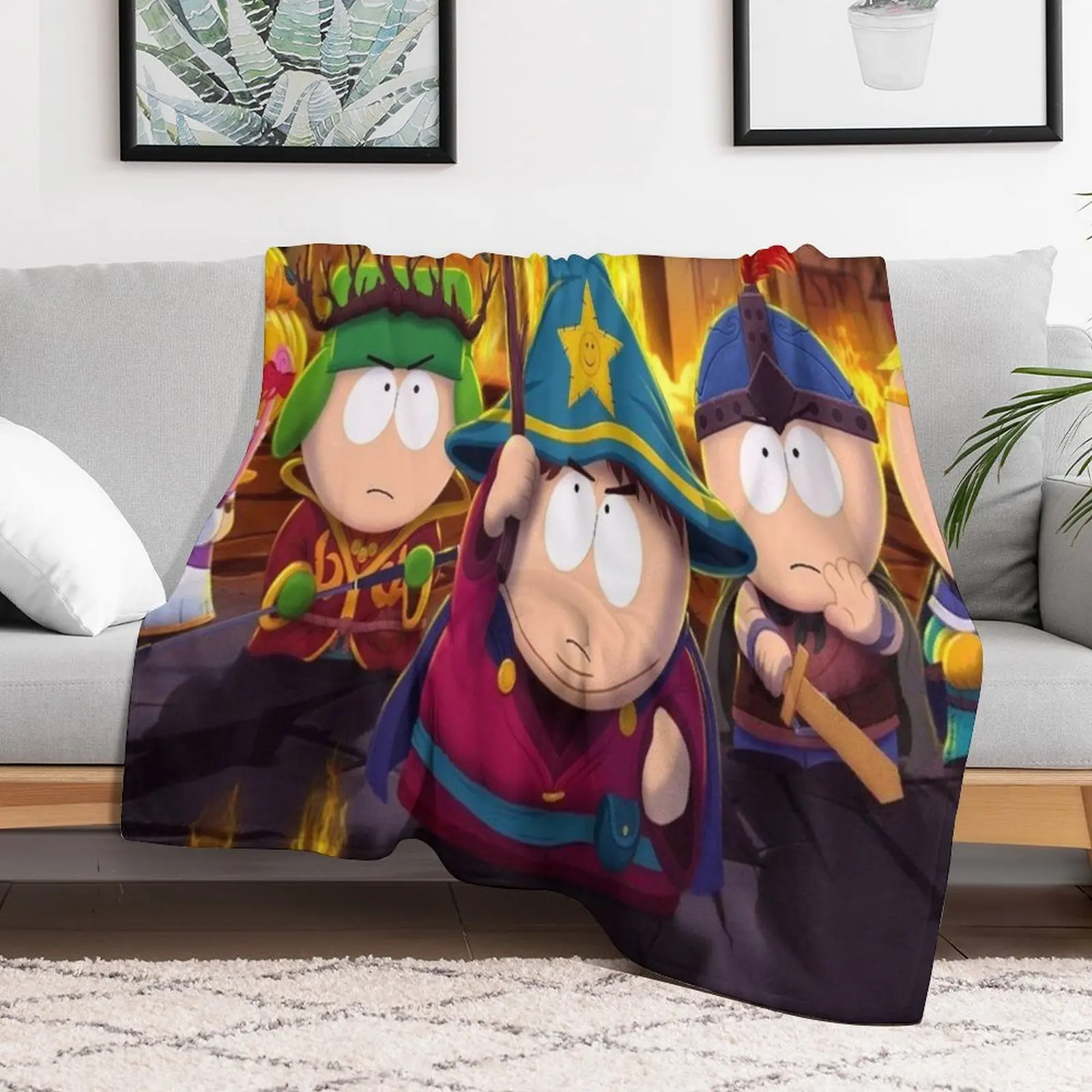 SouthPark Wizards Throw Blanket Bed christmas decoration Custom Blankets For Bed Blankets