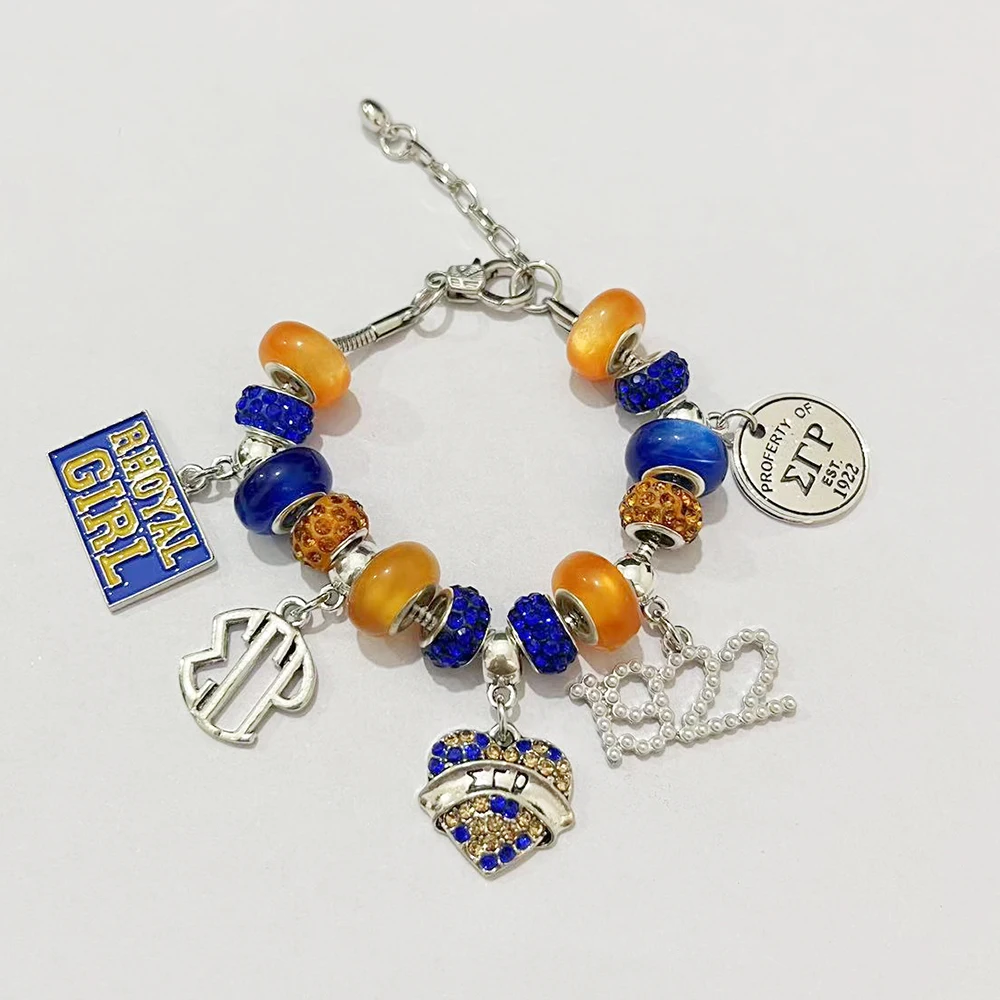 1922 نساء نادي نسائي خدمة الأخوة الحروف اليونانية سيجما غاما رو أساور المجوهرات الجميلة #5