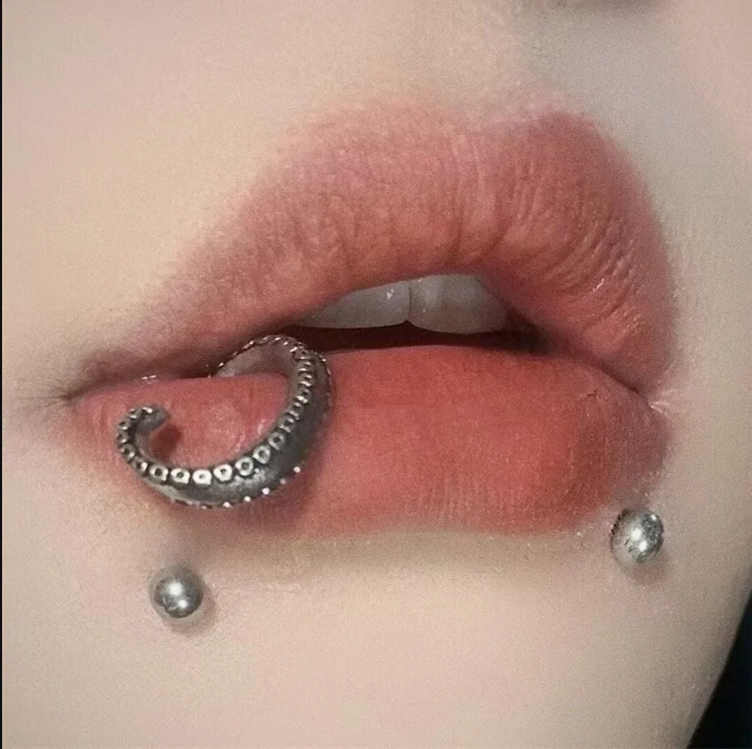 Pegatina para Piercing en el labio, sin necesidad de perforación, sombra de ojos, cara, diamantes, purpurina, cristal, tatuaje temporal, pegatina 3D