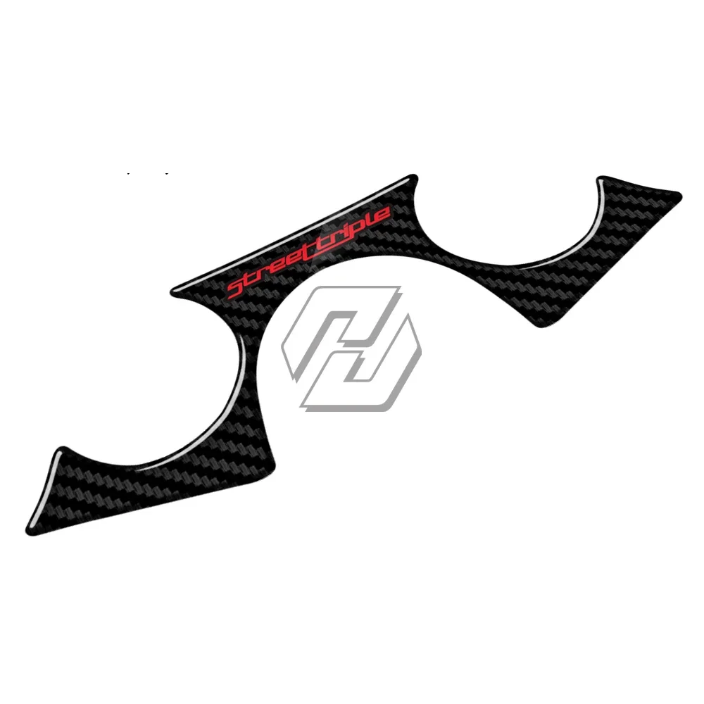 

Motorcycle Carbon-look Top Triple Clamp Yoke Sticker For Street Triple 2007-2014