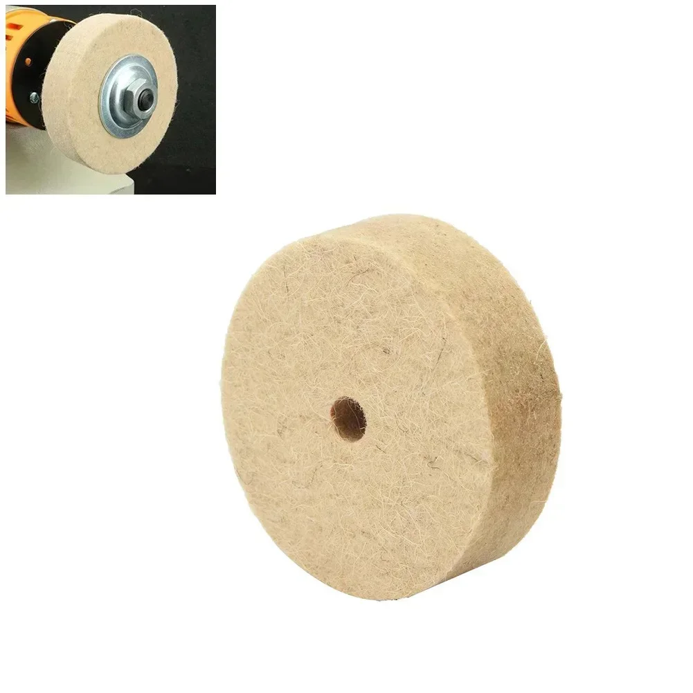 3 Inch 75mm Drill Grinding Wheel Buffing Wheel Felt Wool Polishing Pad Abrasive Disc Grinder Tool Polishing Machine Accessories