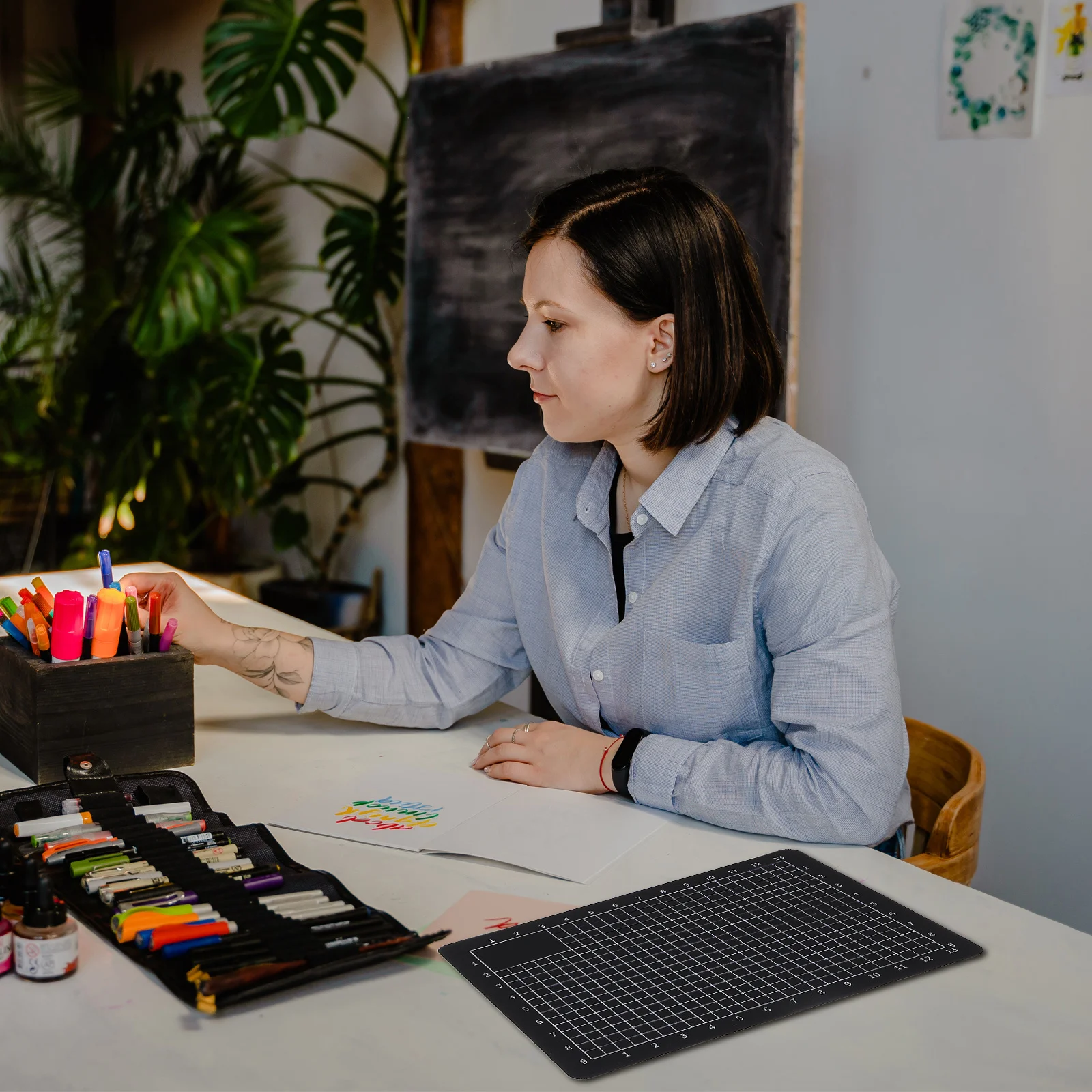 3 قطعة A6 قطع حصيرة دائم عدم الانزلاق وسادة لعناصر الحرف اليدوية الخياطة الحرف صنع حصيرة تحت بركة الحشو عدم الانزلاق قطع الوسادة #6