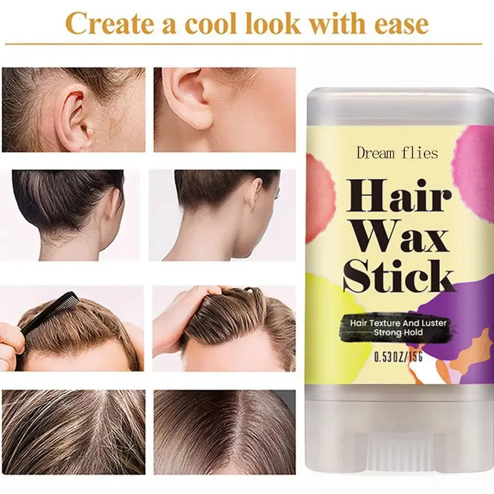 Hair Wax Stick, Long-Lasting Styling Wax Stick, Styling Hair Pomade Stick For Edge Control Frizz Hair Slick Stick Hair Styling