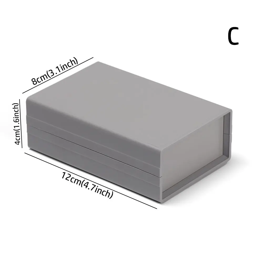 9 sizes White ABS Plastic Instrument Case Enclosure Boxes Electronic Project Box Waterproof Cover Project