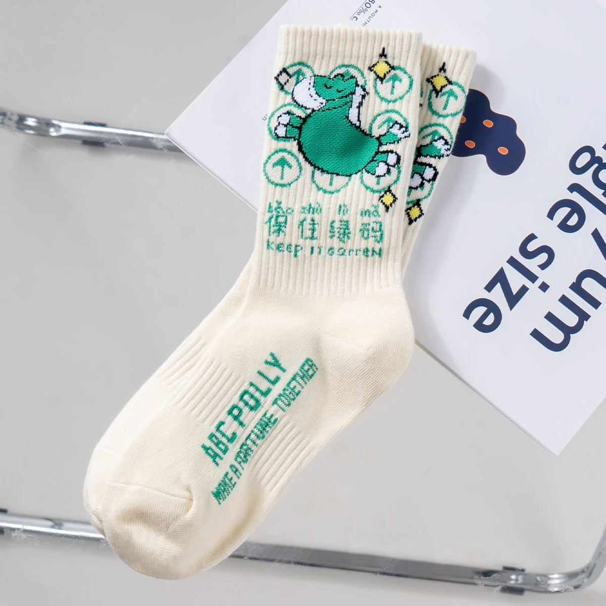 

ABC Letter Cartoon Horse Breathable Bicycle Socks Vintage Long Short Best Friends Unisex Outdoor Party Film Cool Stuff 2024