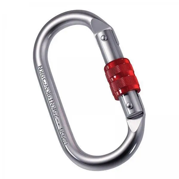 Multifunctional Metal Carabiner Lock Heavy Duty Screw Carabiner Hook for Camping Key Chain Dog Leash