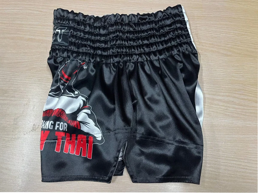 Pantalones cortos de boxeo Muay Thai para hombres, mujeres, niños, adolescentes, Kickboxing, Lucha, MMA, Trunks, Sanda Grappling