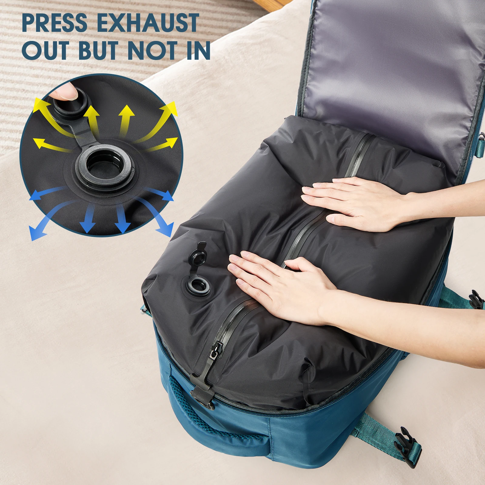 Cabin Bag High-capacity Business Backpack Waterproof Computer Backpack Vacuum Compression Backpack Which Airtight for Travel Bag