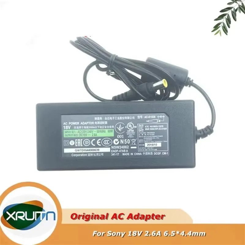 Original AC-E1826L AC-E1826 Power Supply 18V 2.6A AC Adapter Charger for Sony SRS-X7 SRS-X77  W127JC W217JC W218JC M125JC M128J