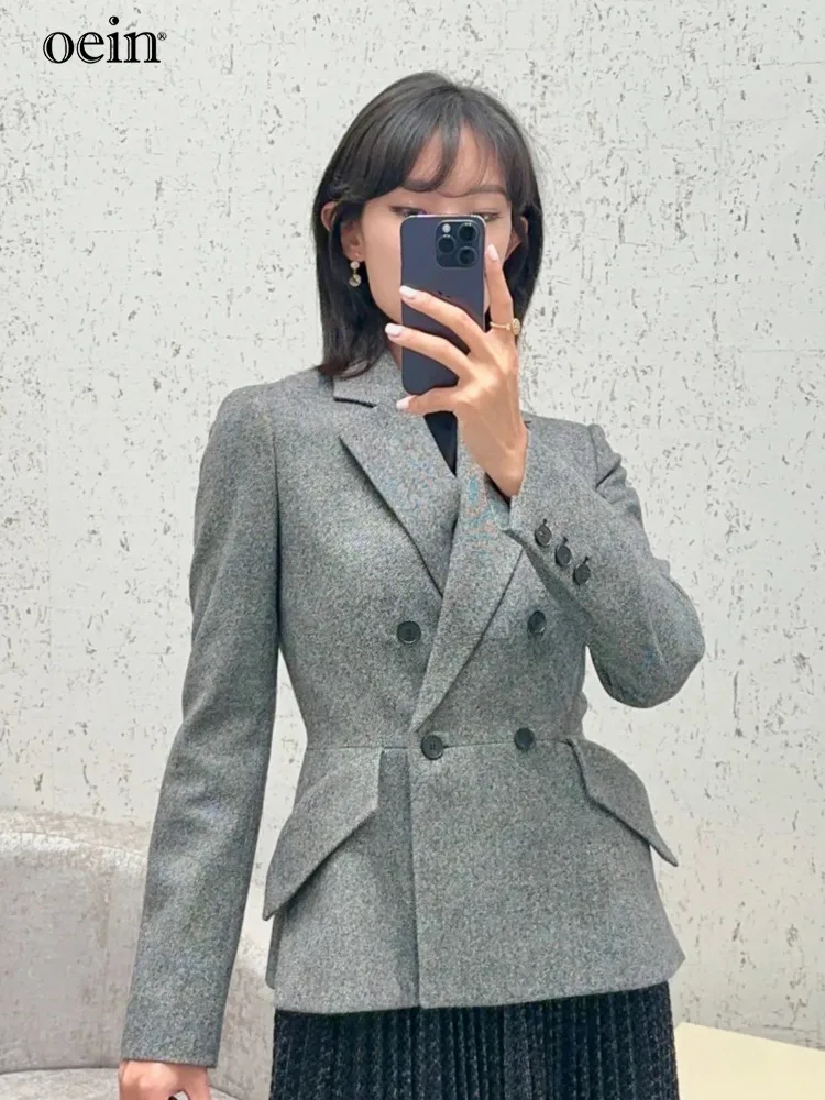 [oein] Early New Loose Shoulder Padded Suit Jacket