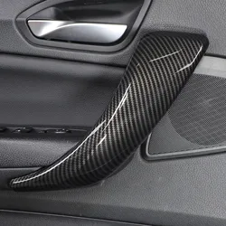 ABS Carbon Fiber Car Styling Interior Door Handle Pull Doorknob Panel  Cover Trim For BMW 1 2 Series F20 F21 F22 F23 2012-2017