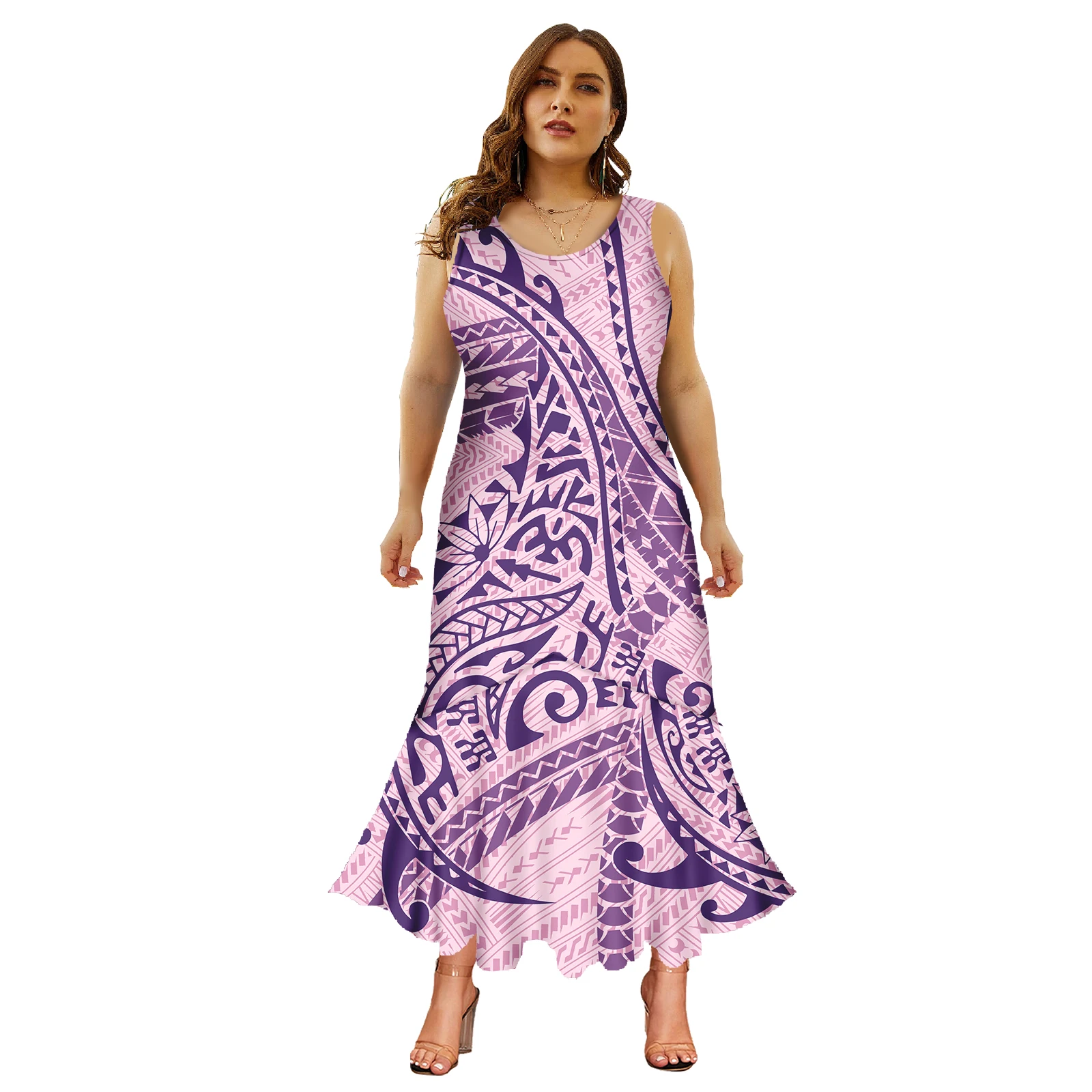 Vestidos de Cóctel de lujo de alta moda, ropa Tribal polinesiana, patrón de impresión personalizada Samoan, vestidos de sirena de talla grande 7XL