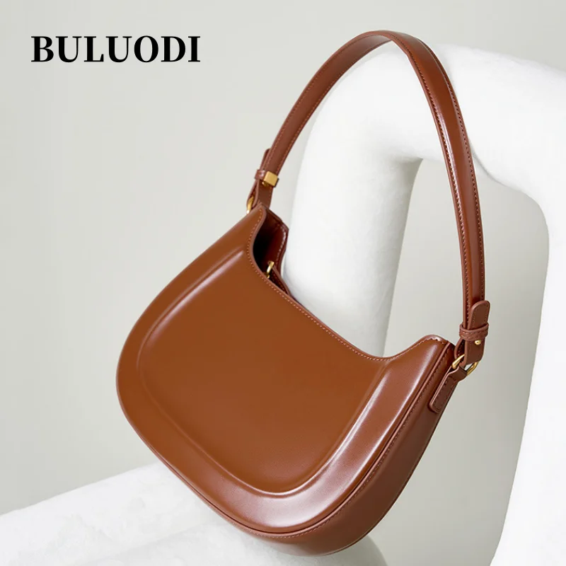 

Women's Luxurious designer leather cowhide crossbody bag Ladies shiny oil wax leather shoulder bag fashionable matching item