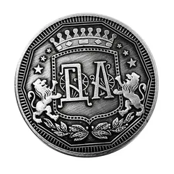 Russian Language Decision Badge Yes/No Conviction Depend on Antique Coins Lion Crown Pattern Commemorative Coins