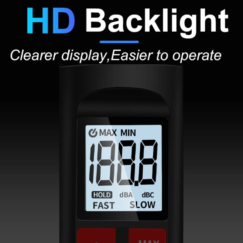 Sensitive Decibel Meter Noise Leveling Meter with Data Storage for Capturing Subtle Noise Changes in City Industrial Areas