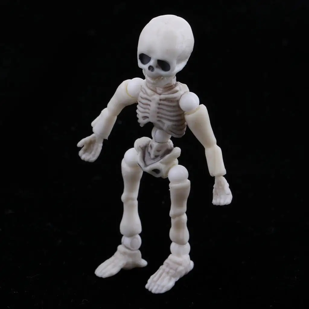 

New Miniature 5.4cm Skeleton Action Figures Doll Dollhouse Life Scenes Decor