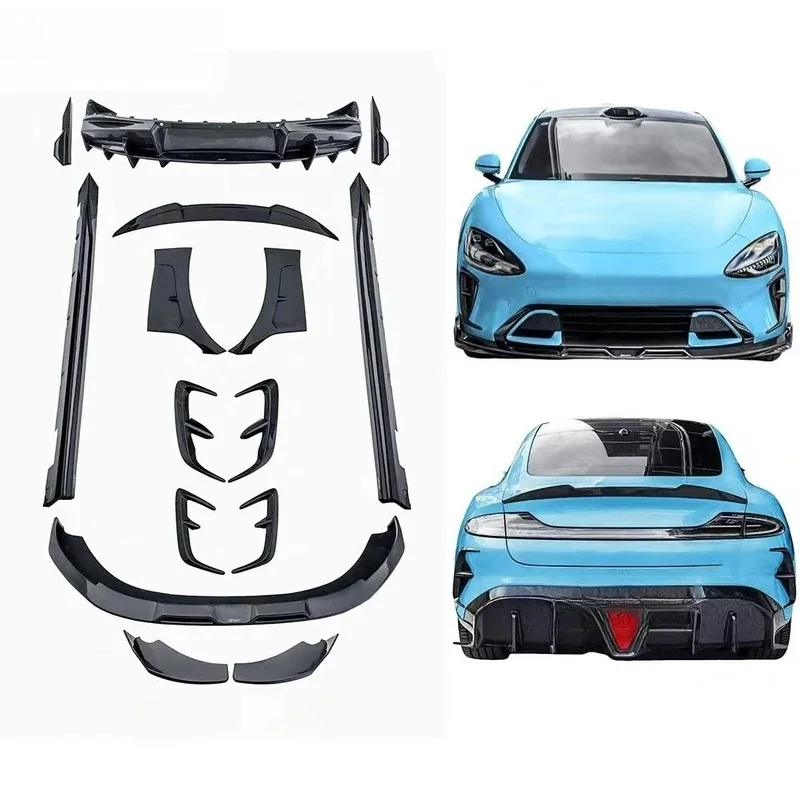 High Quality Carbon Fiber Body Kit Lip Rear Diffuser Side Skirts Spoiler Front