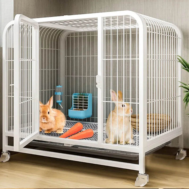 C600 Assembled Rabbit Cages Pets indoor Bunny Anti Chew Mat House Bed Nests for Small Animal home Rabbit Accessories