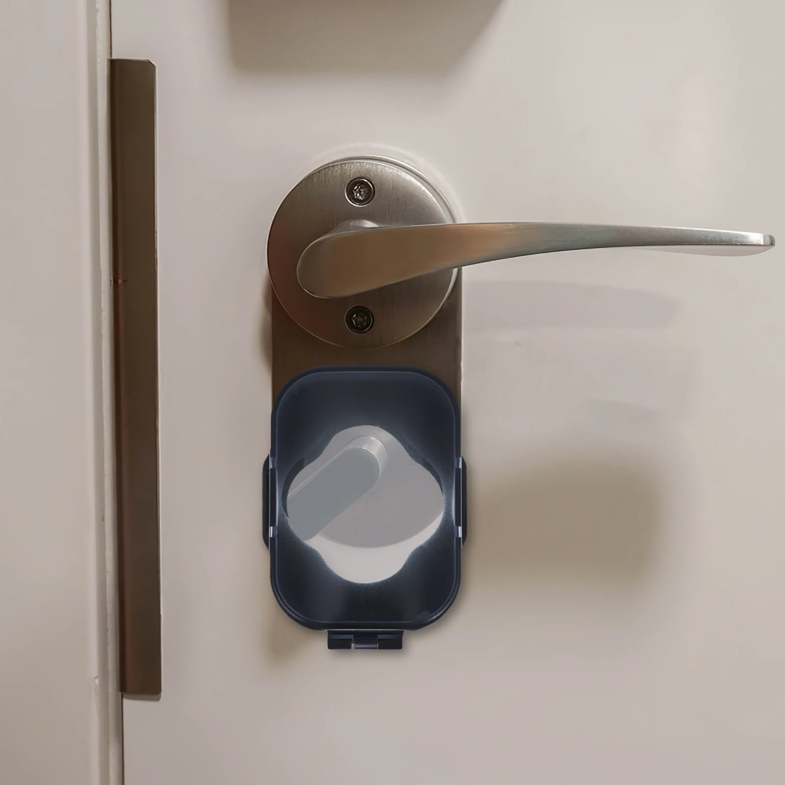 

2pcs Safety Lock Cover Door Handle Baby Proof Child Safety Plastic Black 2 Pack Door Knob Covers Protectors Prevent Accidents