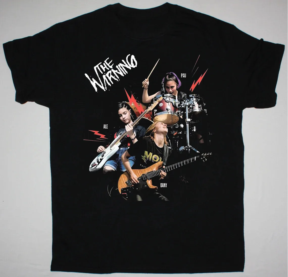 The Warning Band Black T-Shirt Cotton Unisex For Men Women