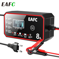 12V 8A 12V 6A Smart Car Battery Charger Pulse Repair Automatic Start Fast Charger Motorcycle Truck Lead Acid Batteries