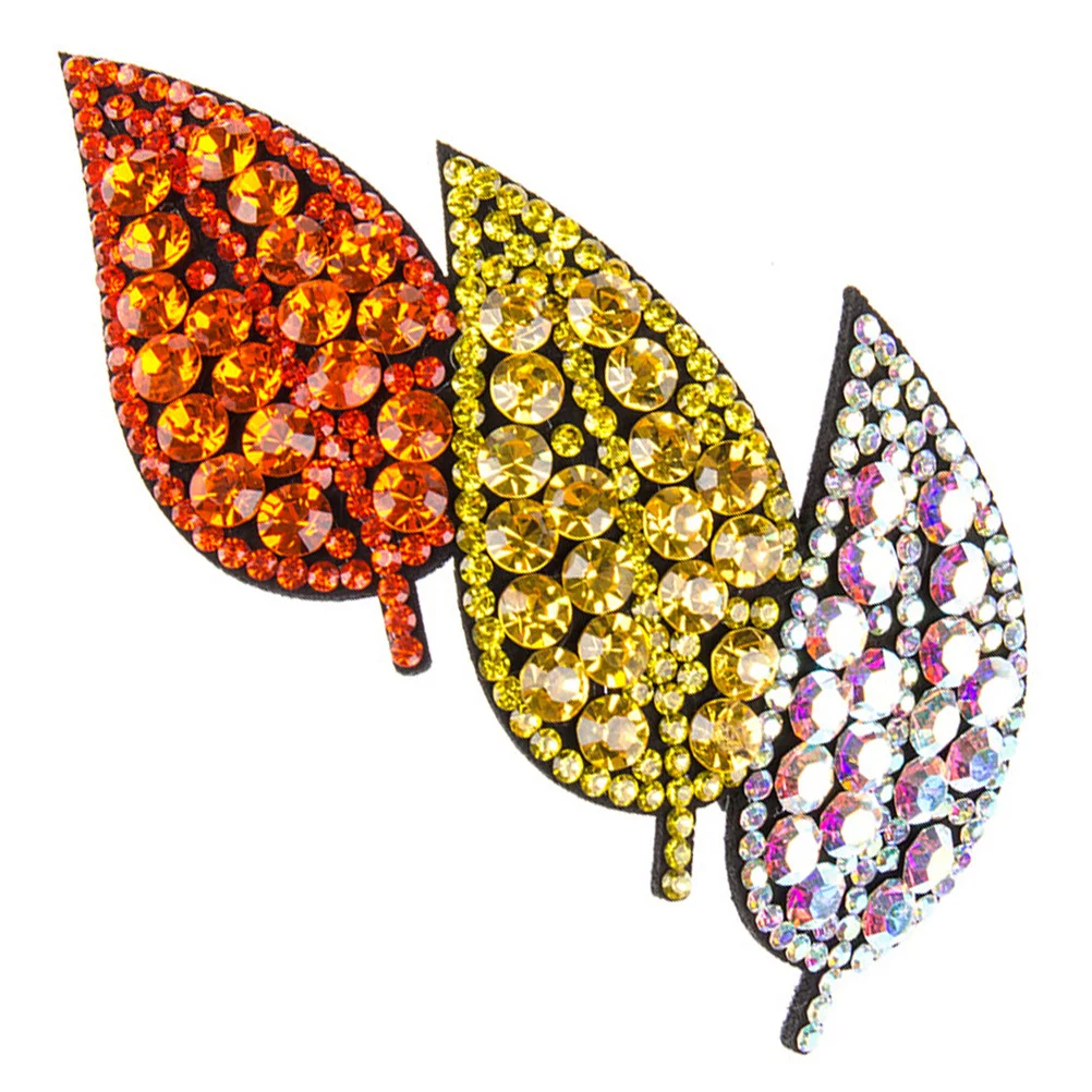 

Shiny Rhinestone Leaf Hair Clip Elegant Hair Styling Barrettes for Women Daily Wear Party Decoration Accessory