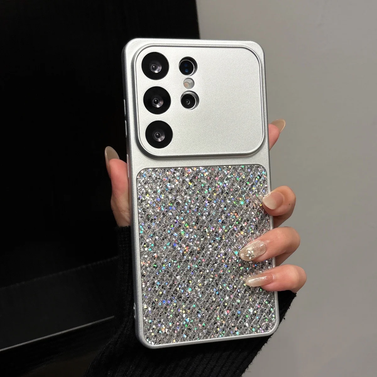 Aesthetic Glitter Diamond Rhombus TPU Phone Case For Samsung S26 S25 S24 S23 FE S22 Ultra Plus A17 A07 A56 A36 A26 A16 A06 Cover