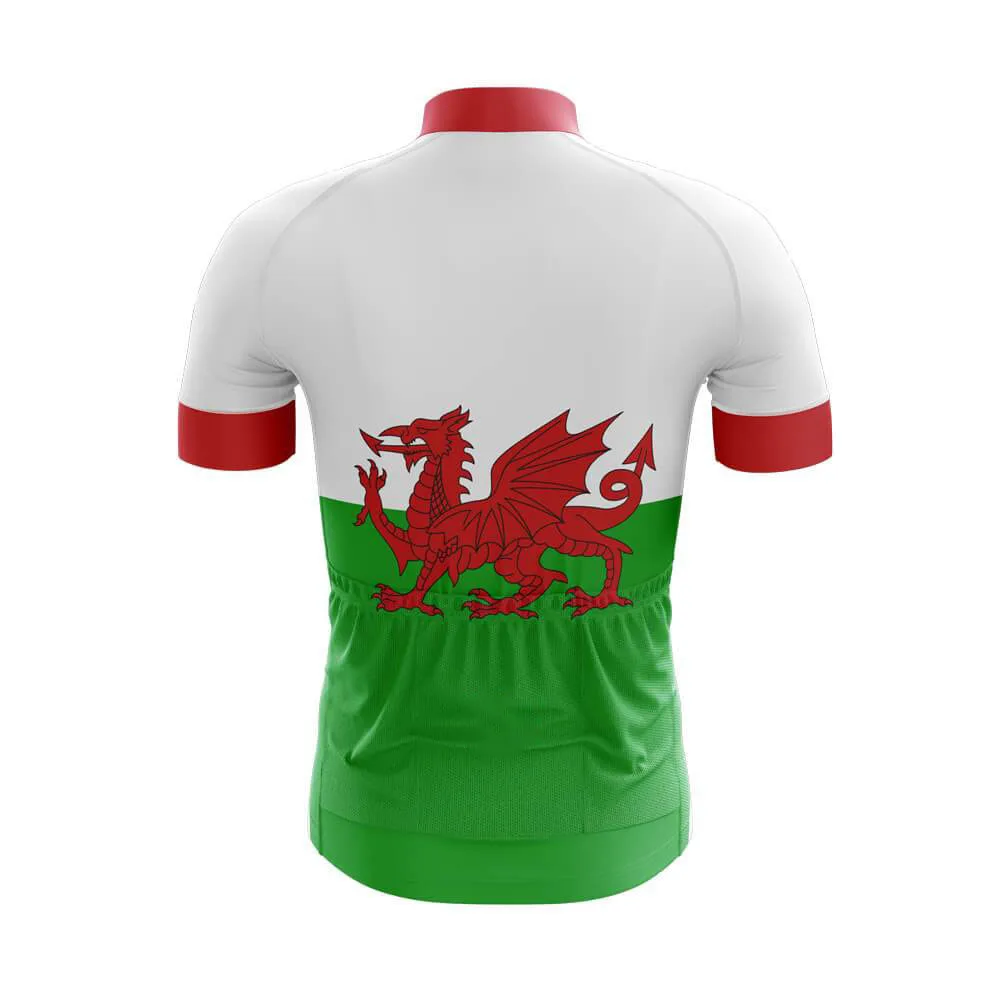 Welsh Men Short Sleeve Cycling Jersey Summer Breathable Quick-Drying Mountain Highway BIke Clothing Can Customized MTB Cymru