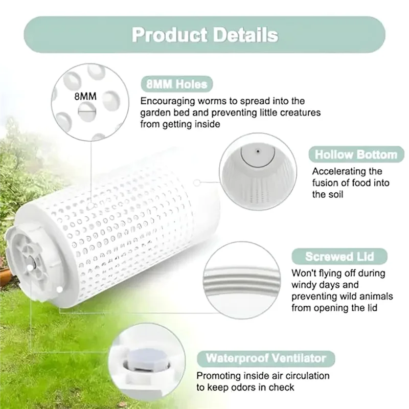 AT44-1 Pcs Outdoor Plastic Com - Compost Bin review and price