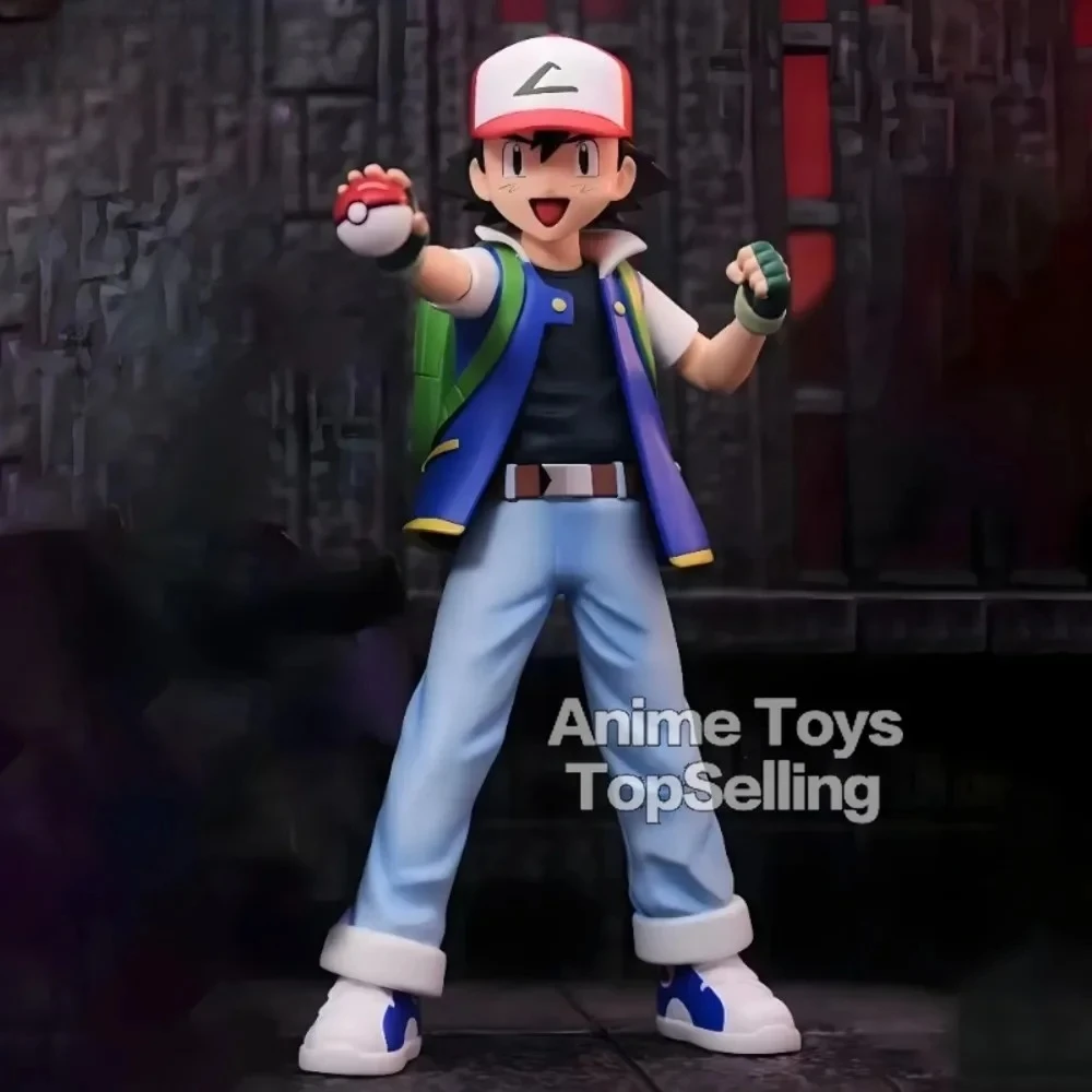 13cm/5.1in Anime Pokemen Figure Ash Ketchum Action Figures Pvc Collection Model Toys for Gifts