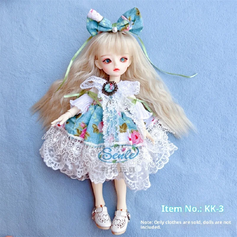 Solo vestiti, nessuna bambola per vestiti da vestire per bambole bjd a 6 punti, set completo di vestiti per bambole da 30 cm, regalo per ragazza alla moda Lolita