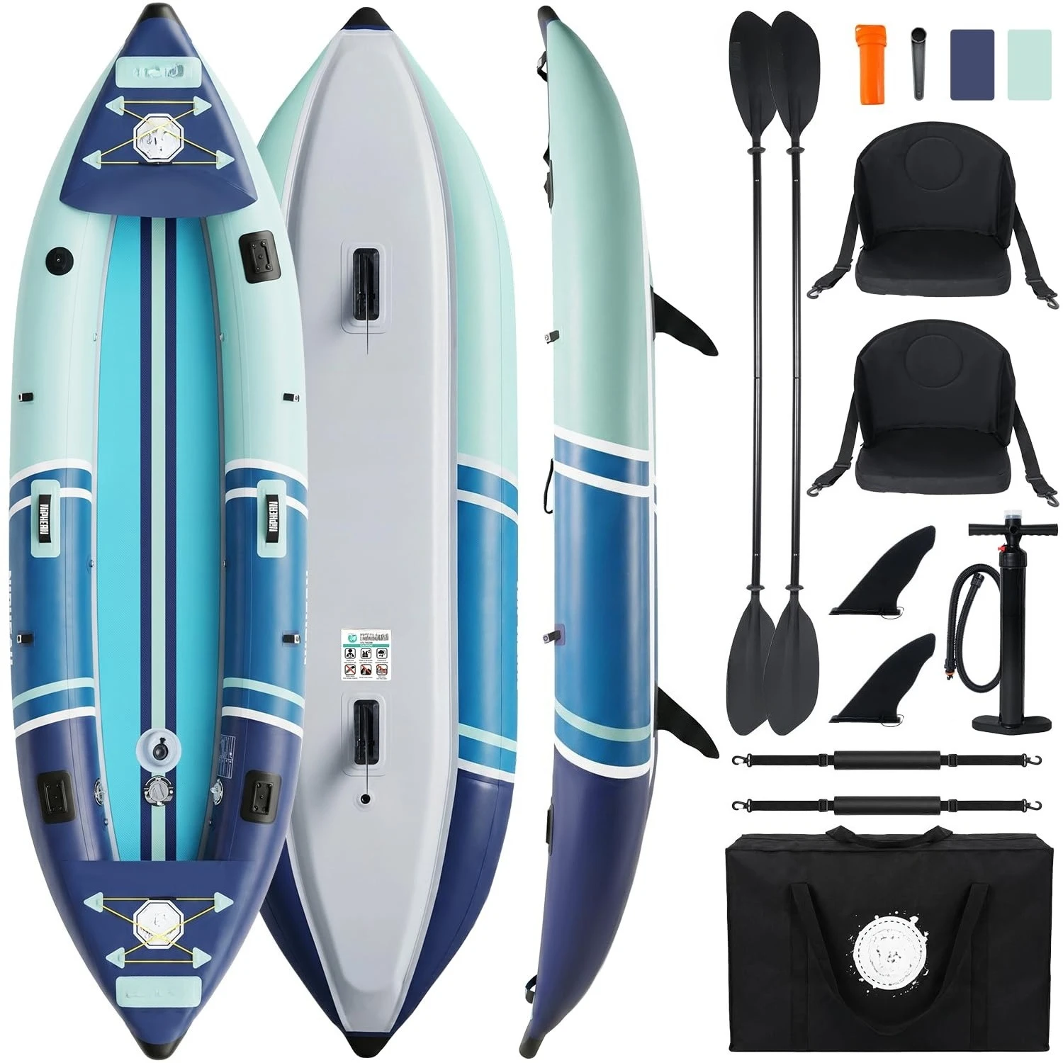 Inflatable Kayak 2 Person, 12'6
