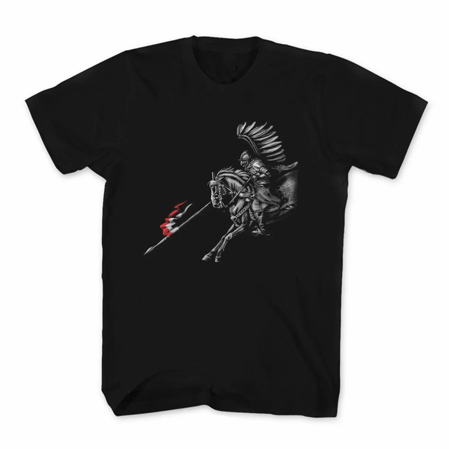 Creative Design Polish Warrior Winged Hussar T Shirt. Short Sleeve 100% Cotton Casual T-shirts Loose Top Size S-3XL