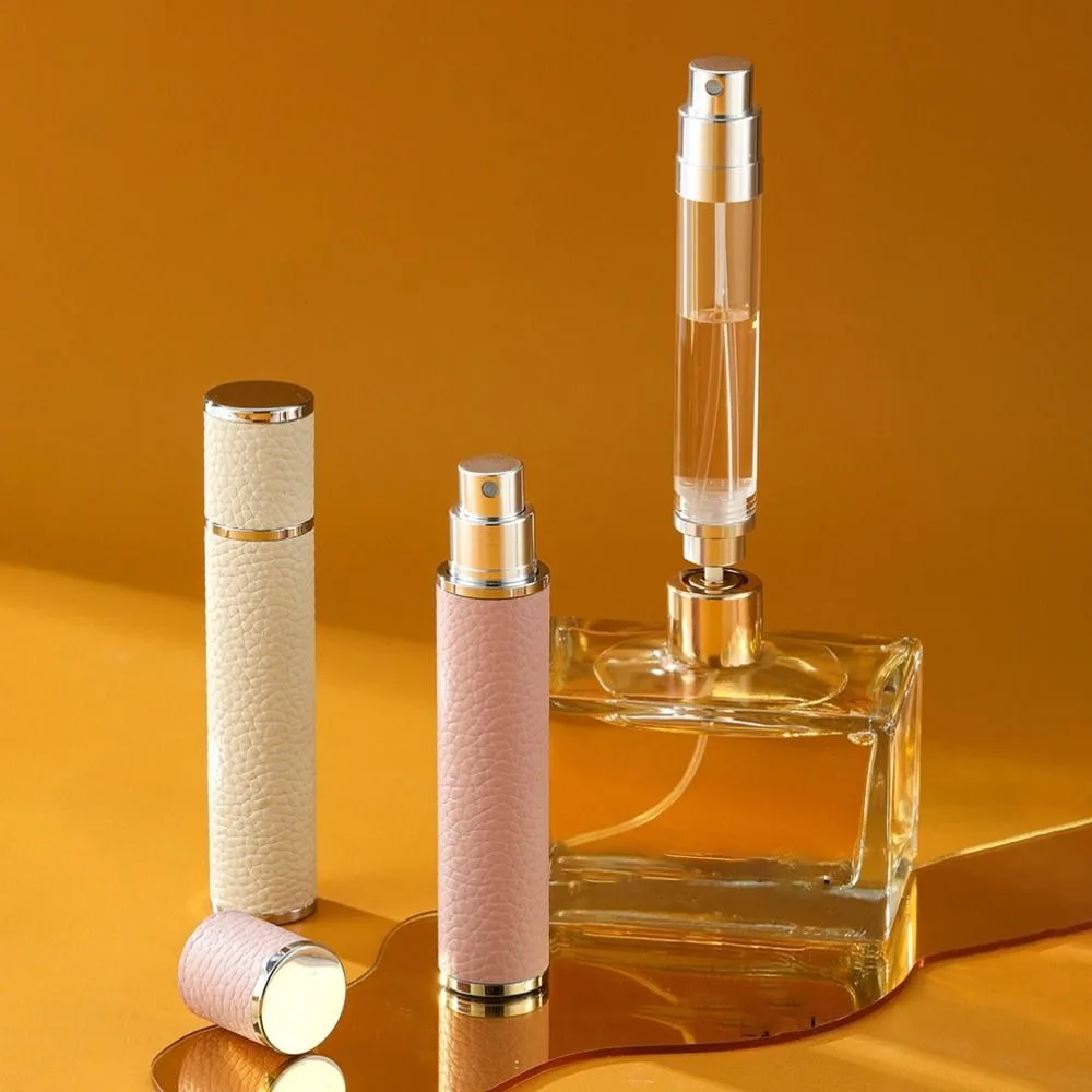 

10ml Luxury Leather Perfume Bottle Bottom-filled Moisturizer Spray Bottle Portable Refillable Perfume Atomizer Travel