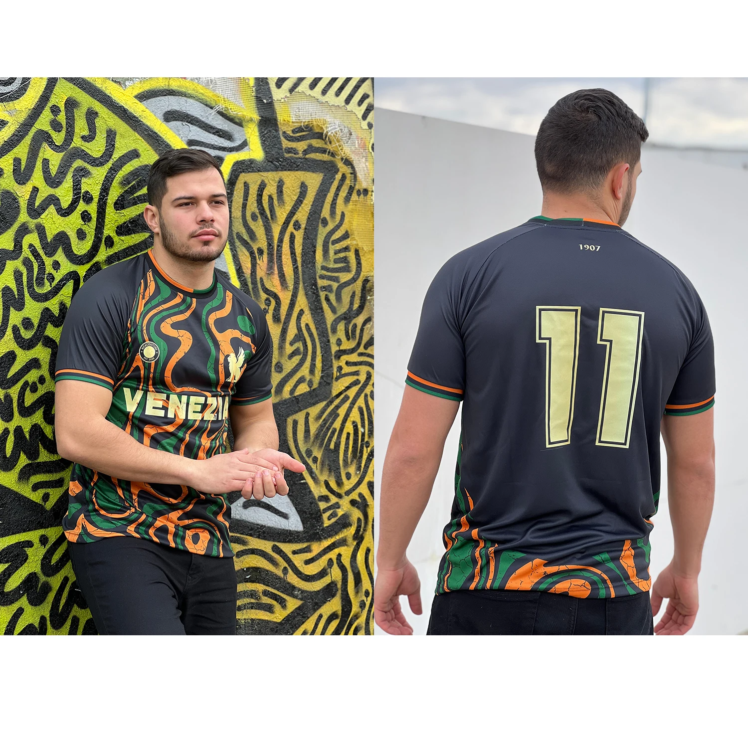 

Fashionable and Trendy I2 Leoni Style Mixed Jersey Men's and Children's Plus Size Sports Top, Sweat Wicking and Breathable