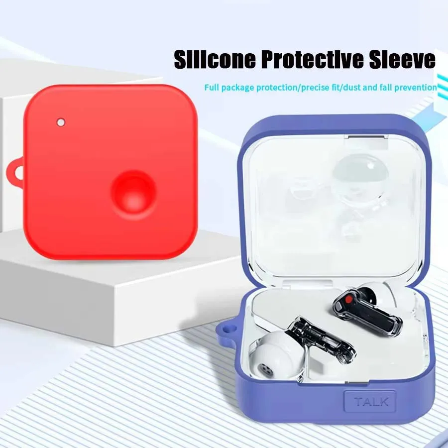 Silicone Case For Nothing Ear 3 Wireless Earphones Protective Sleeve Cover For Nothing Ear (3) Protector Shell Skin With Hook
