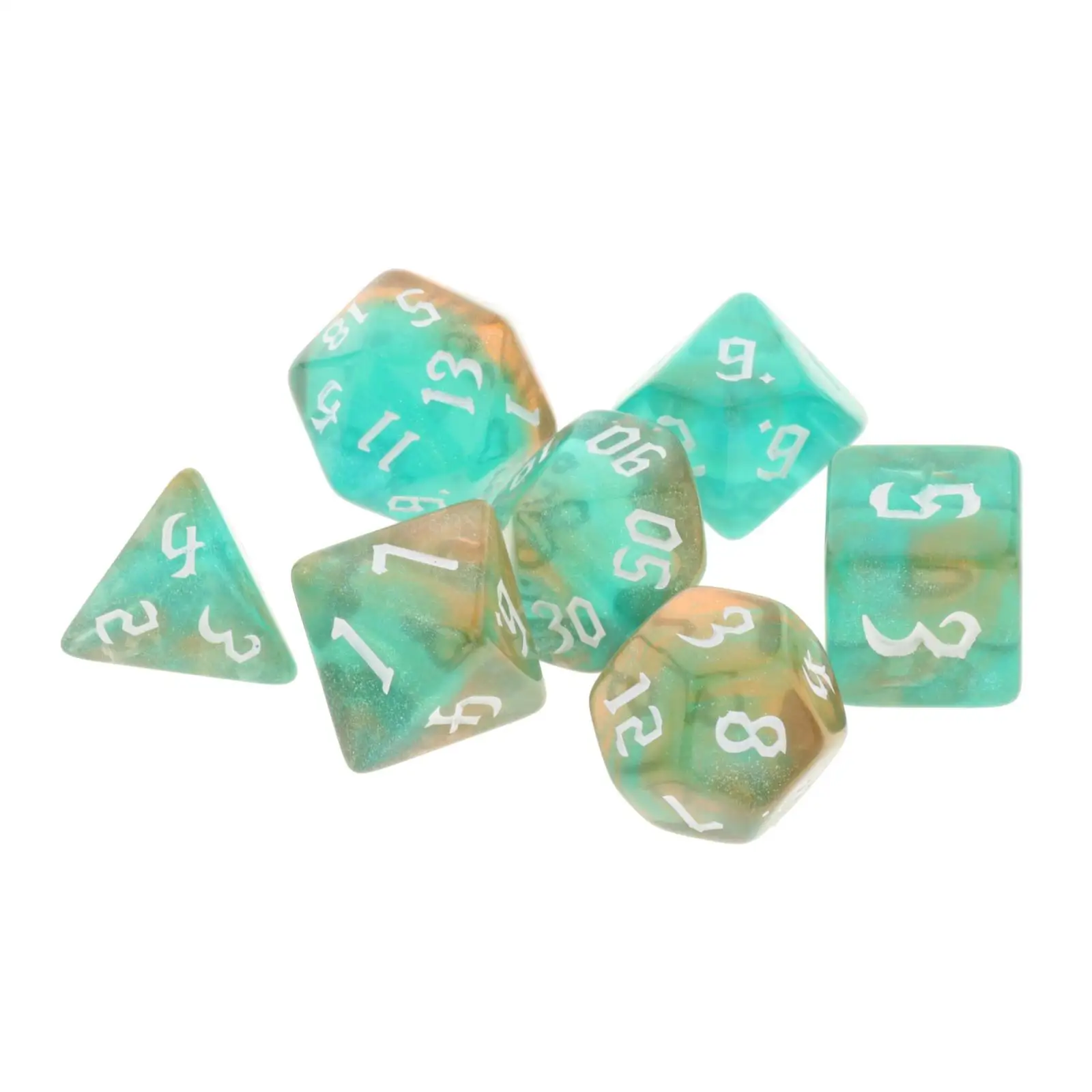 

Набор акриловых многогранных игральных костей для обучения математике и ролевым играм (MTG)