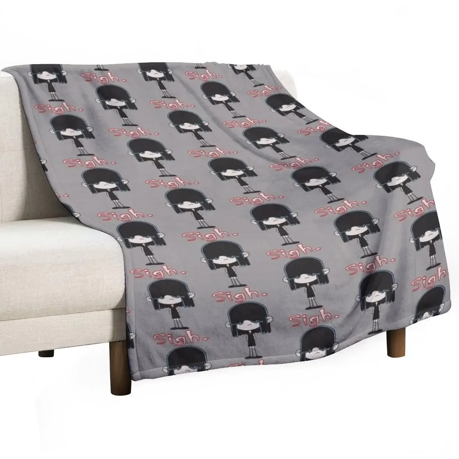 Loud House - Manta suave para dormitorio, manta para dormir por la noche, modelo Lucy Loud