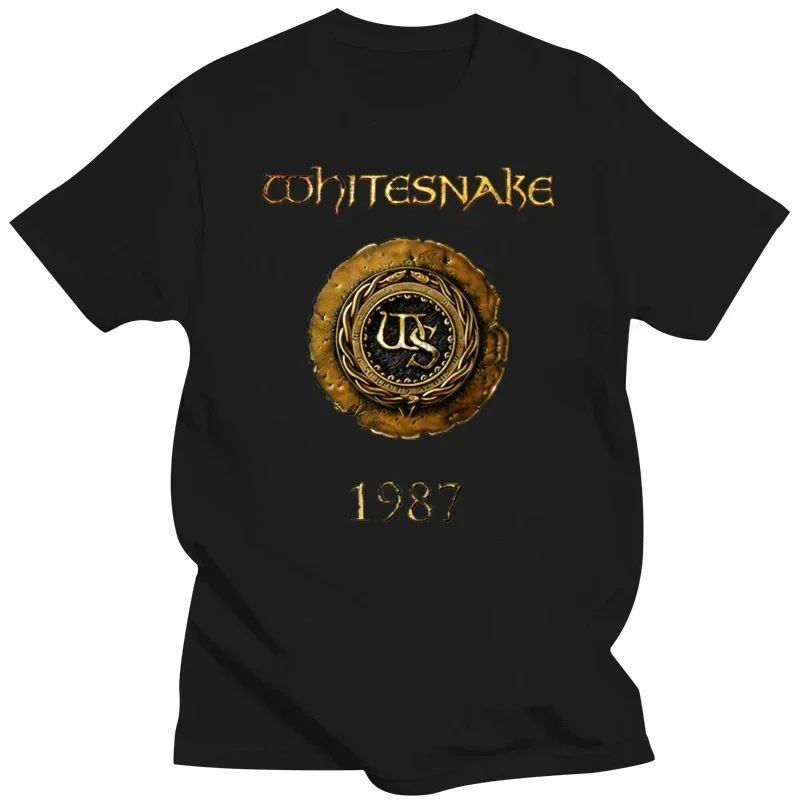 Whitesnake T Shirt GraphiteKhakiBlack All Short Sleeve Cotton New Arrival Round Collar Outfits fashion streetwear MEN tshirt