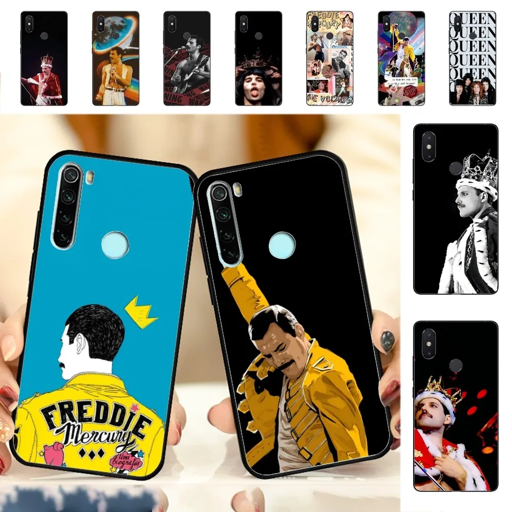 Rock Funky D-Freddie N-Mercury Q-Queen Phone Case For Redmi Note 4 X 5 A 6 7 8 T 9 9S 10 11 11S 11Epro Poco M3 pro