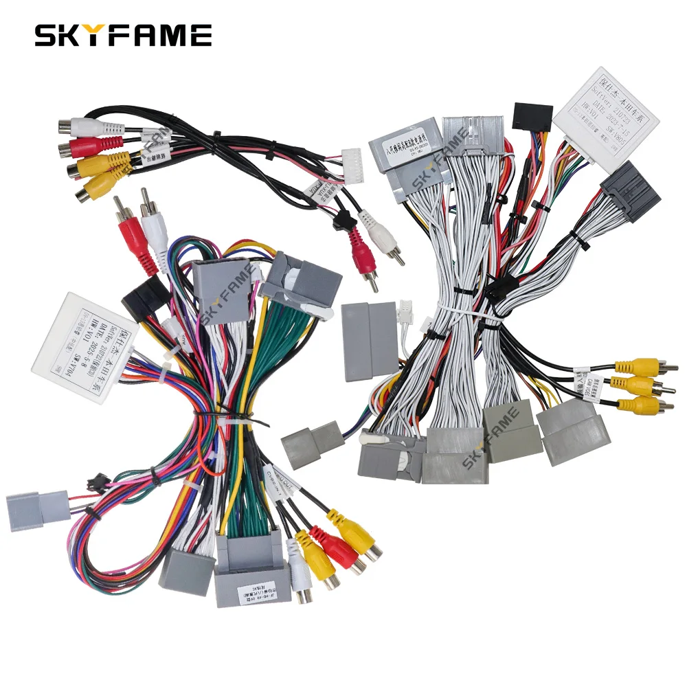 

SKYFAME для Acura SR9 Honda Accord 9 Spirior автомобильный 16-контактный жгут проводов адаптер Canbus Box декодер Android радио кабель питания