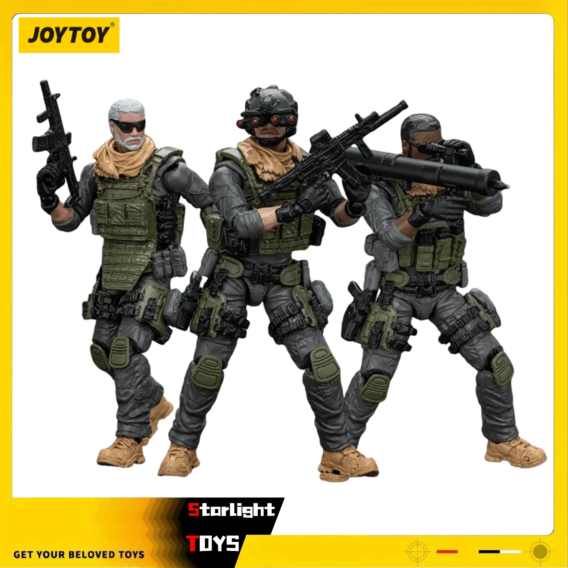 

JOYTOY 1/18 Action Figures Hardcore Coldplay Naro Defense Forces 13Th Assault Squad Collection Model Toy Gift