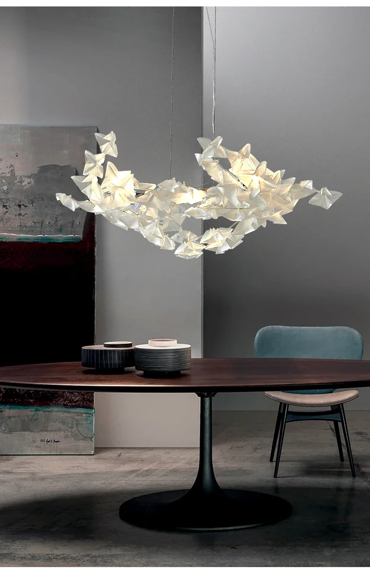 Creative Postmodern LED Chandelier Lighting White
