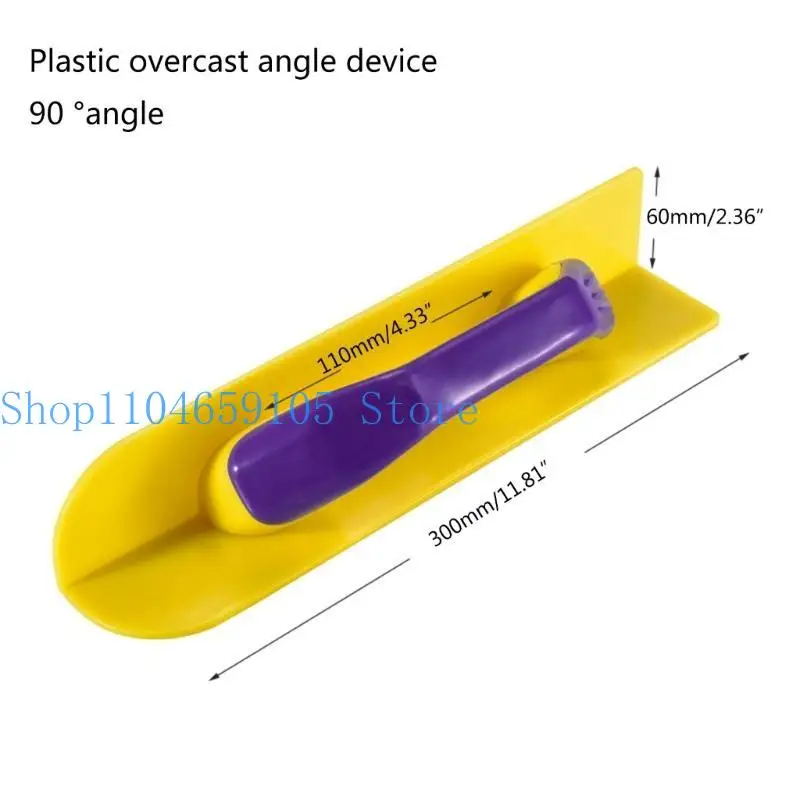 652F User Friendly 90Degree Corner Trowel Plastic Tool for Finishing Last Layer